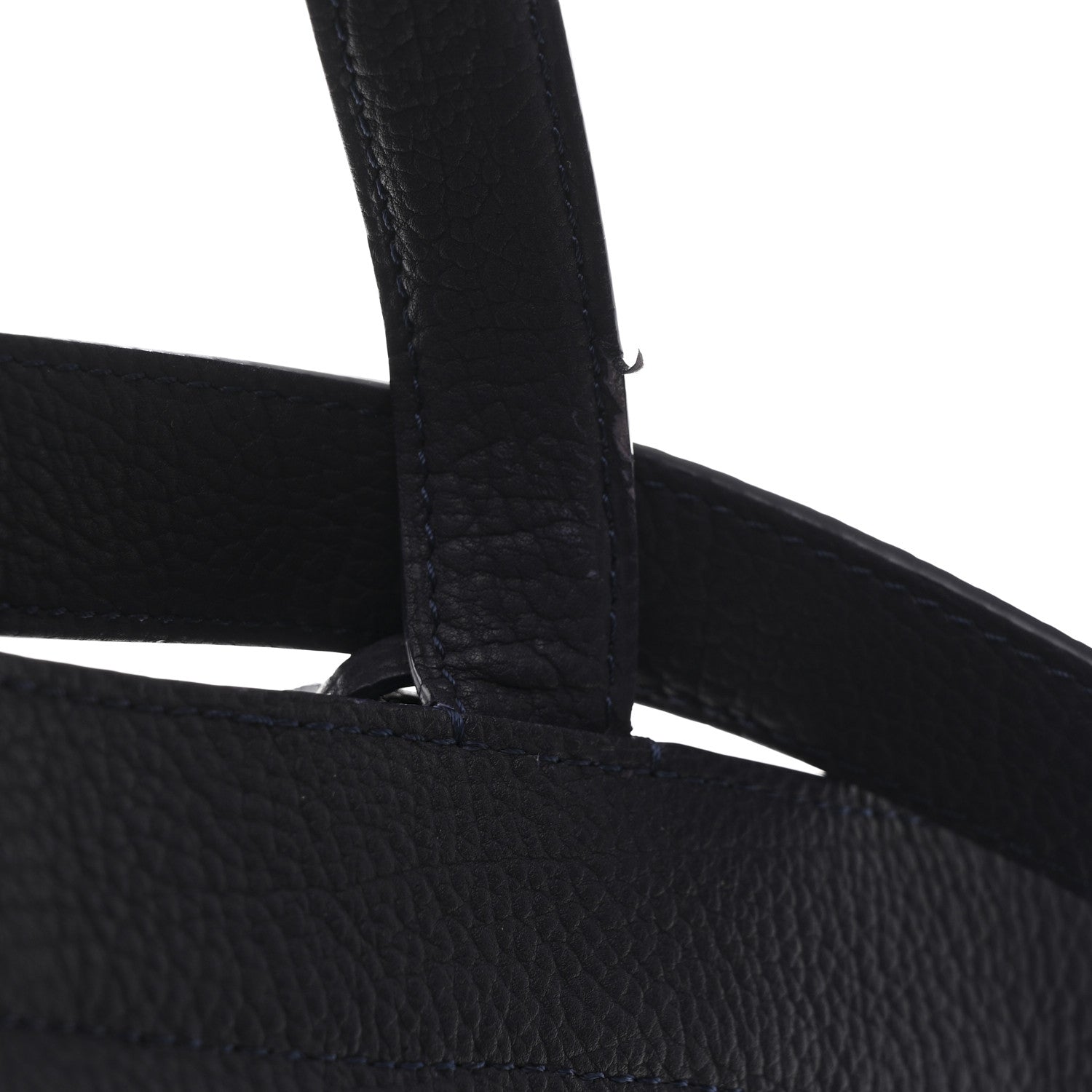 Delvaux Grained Calfskin Le Pin Tote Indigo 13 of 13