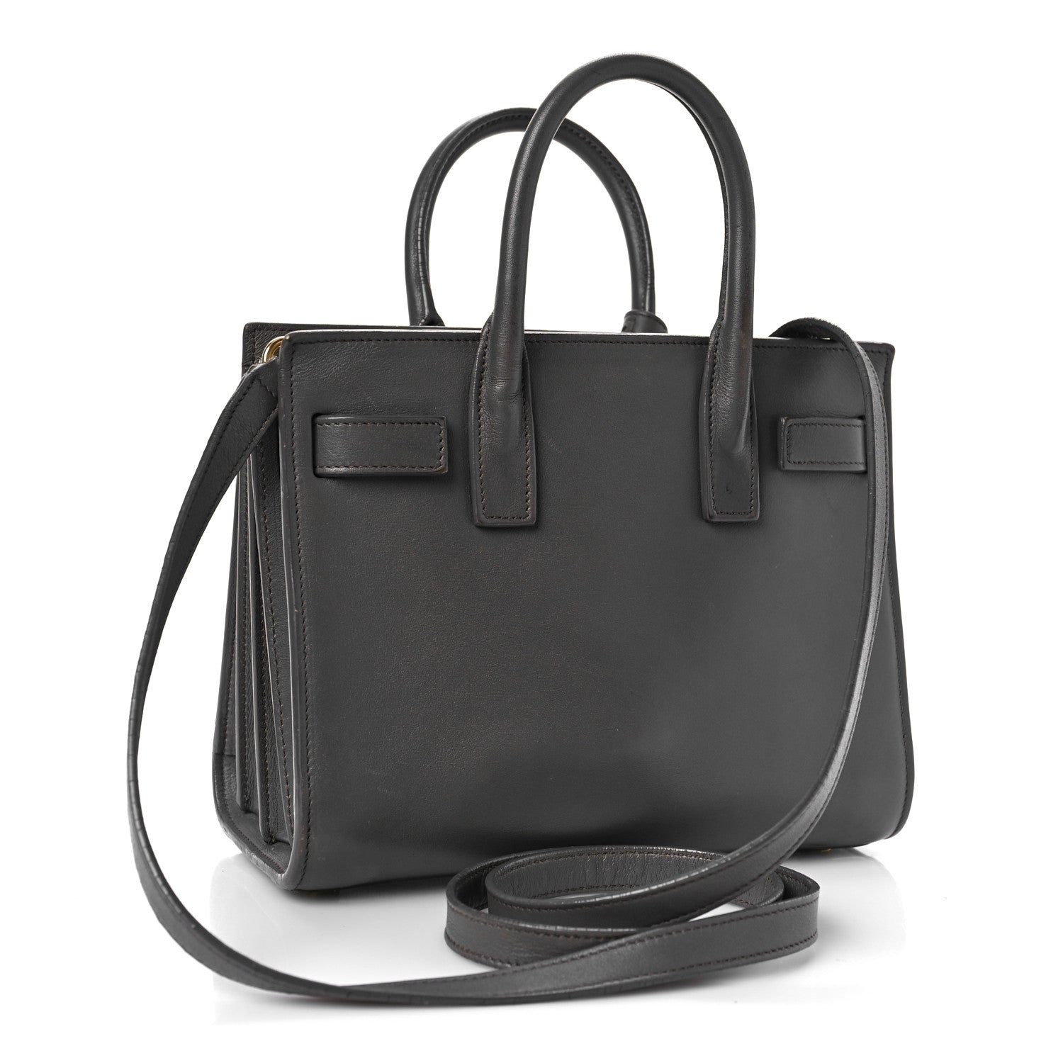 Saint Laurent Calfskin Nano Sac De Jour Fog 3 of 16