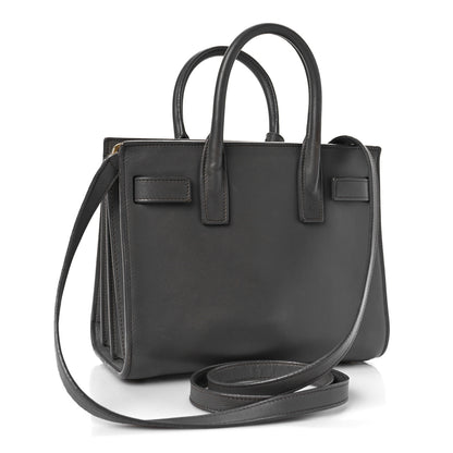 Saint Laurent Calfskin Nano Sac De Jour Fog 3 of 16