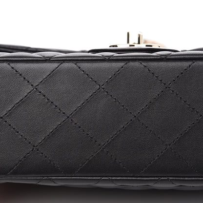 Chanel Lambskin Quilted Mini Rectangular Flap Black 10 of 11