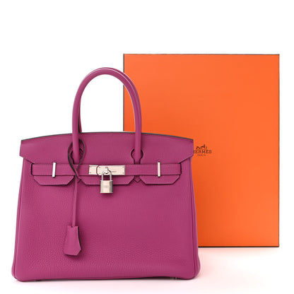 Hermes Togo Birkin 30 Rose Pourpre 11 of 11