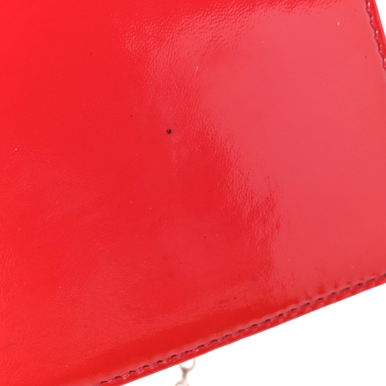 Christian Dior Patent Cannage Lady Dior Convertible Clutch Red 12 of 12