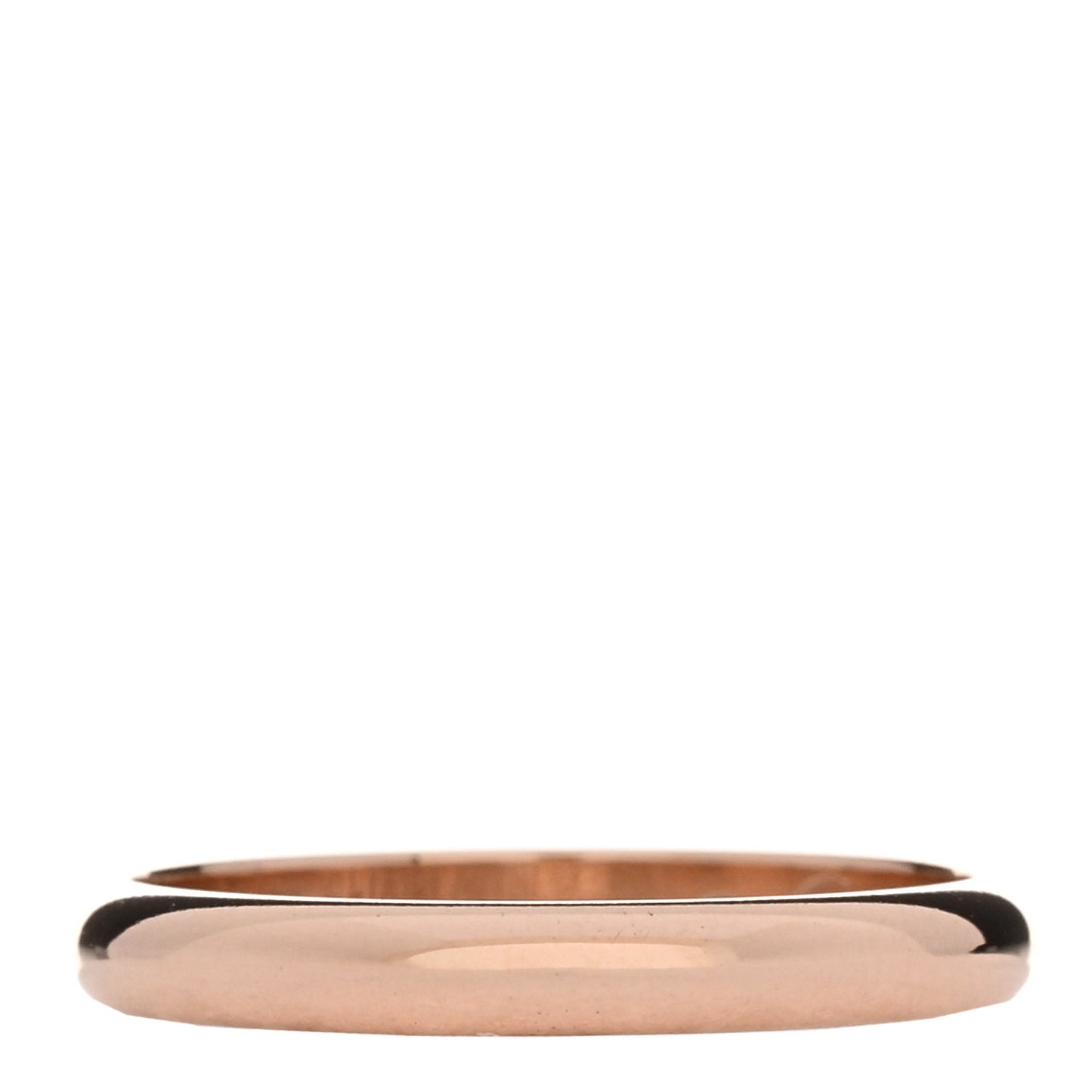 18K Pink Gold 2.5mm 1895 Wedding Band Ring 50 5.25