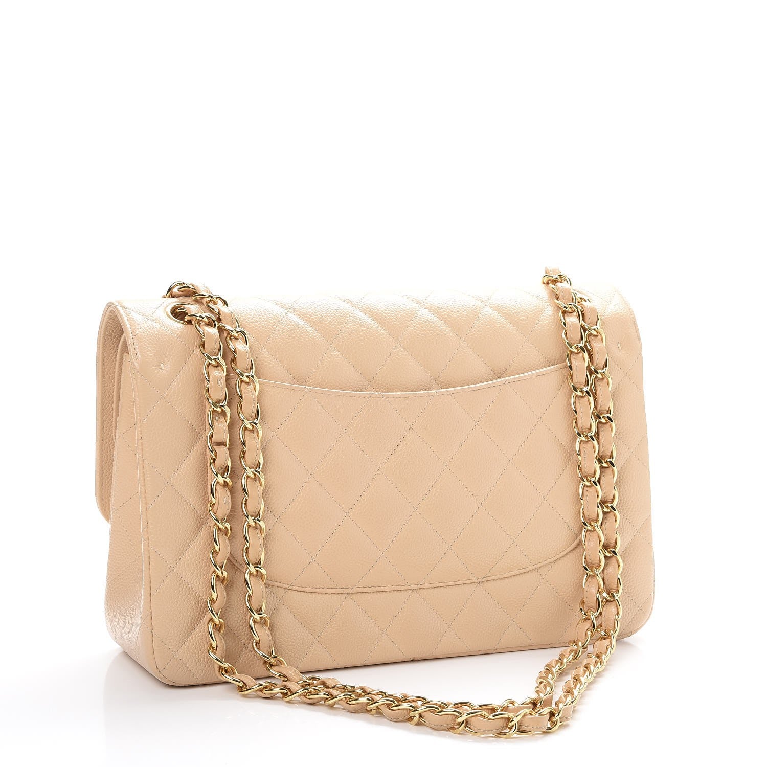 Chanel Caviar Quilted Jumbo Double Flap Beige Clair 4 of 12