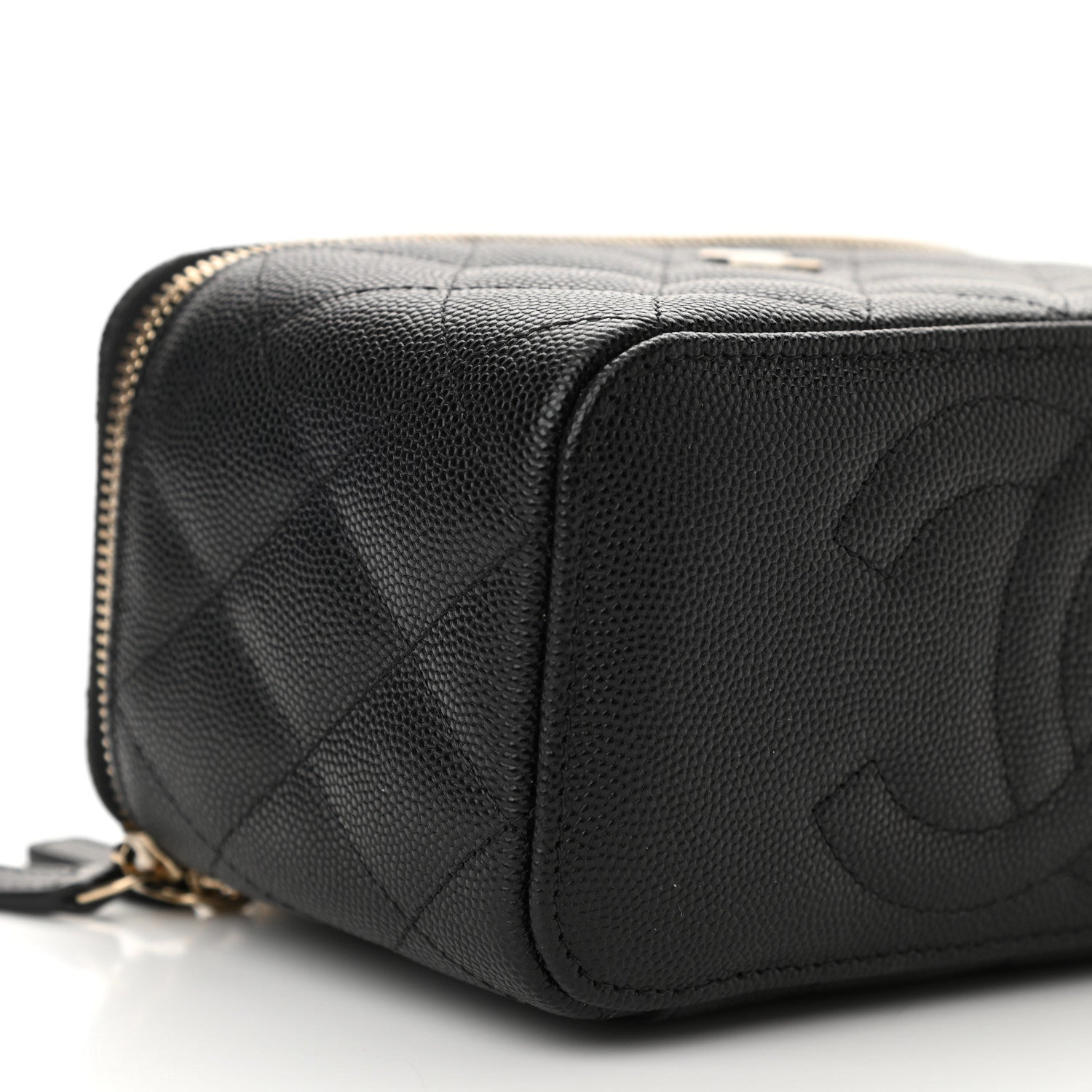 Chanel Caviar Quilted Small Vanity Case With Chain Black 10 of 12