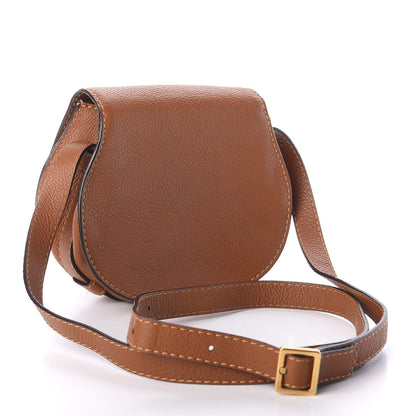 Chloe Calfskin Mini Marcie Round Crossbody Bag Tan 3 of 10