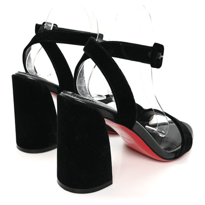 Christian Louboutin Veau Velours Miss Sabina 85 Sandals 41 Black 5 of 9