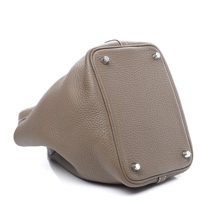 Hermes Taurillon Clemence Picotin Lock 18 PM Etoupe 5 of 9