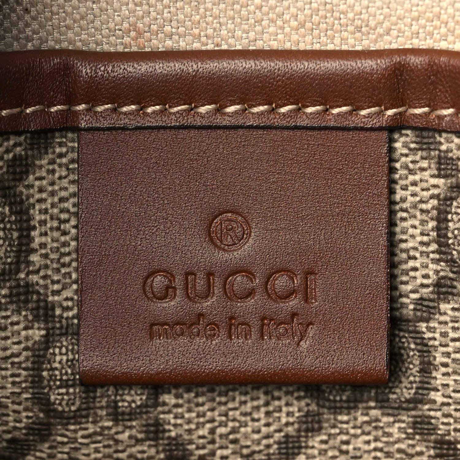 Gucci GG Plus Monogram Signature Web Loop Messenger Brown 5 of 9
