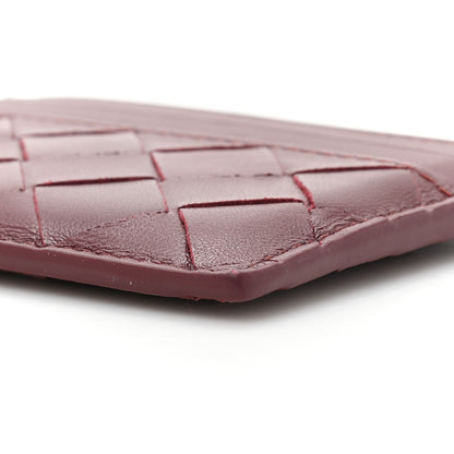 Bottega Veneta Nappa Intrecciato Card Holder Bordeaux 7 of 9