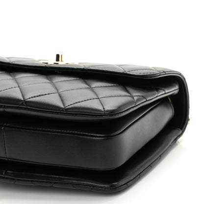 Chanel Lambskin Quilted Small Trendy CC Dual Handle Flap Bag Black 10 of 11