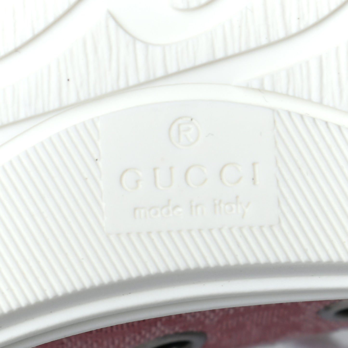 GG Monogram Calfskin Womens Low Top Sneakers 39.5 Pink Soft Pink