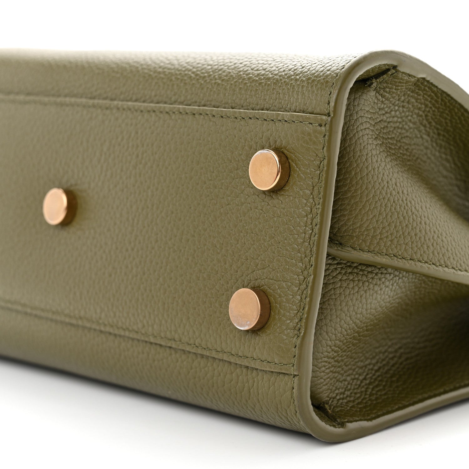 Saint Laurent Grained Calfskin Nano Supple Sac De Jour Green 10 of 15