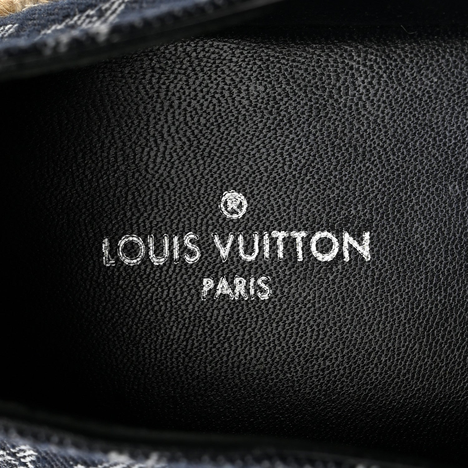 Louis Vuitton Monogram Denim Starboard Espadrille Flats 36.5 Dark Blue 6 of 8