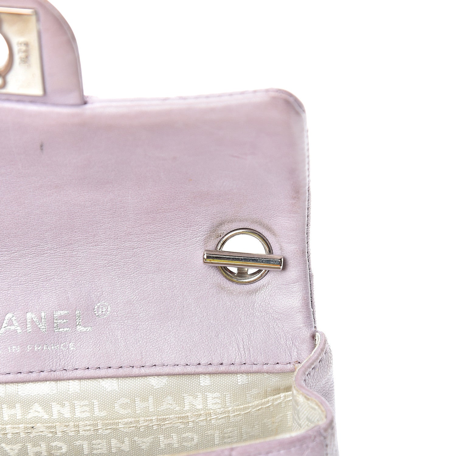 Chanel Lambskin Quilted Mini Valentine Flap Lilac 11 of 22