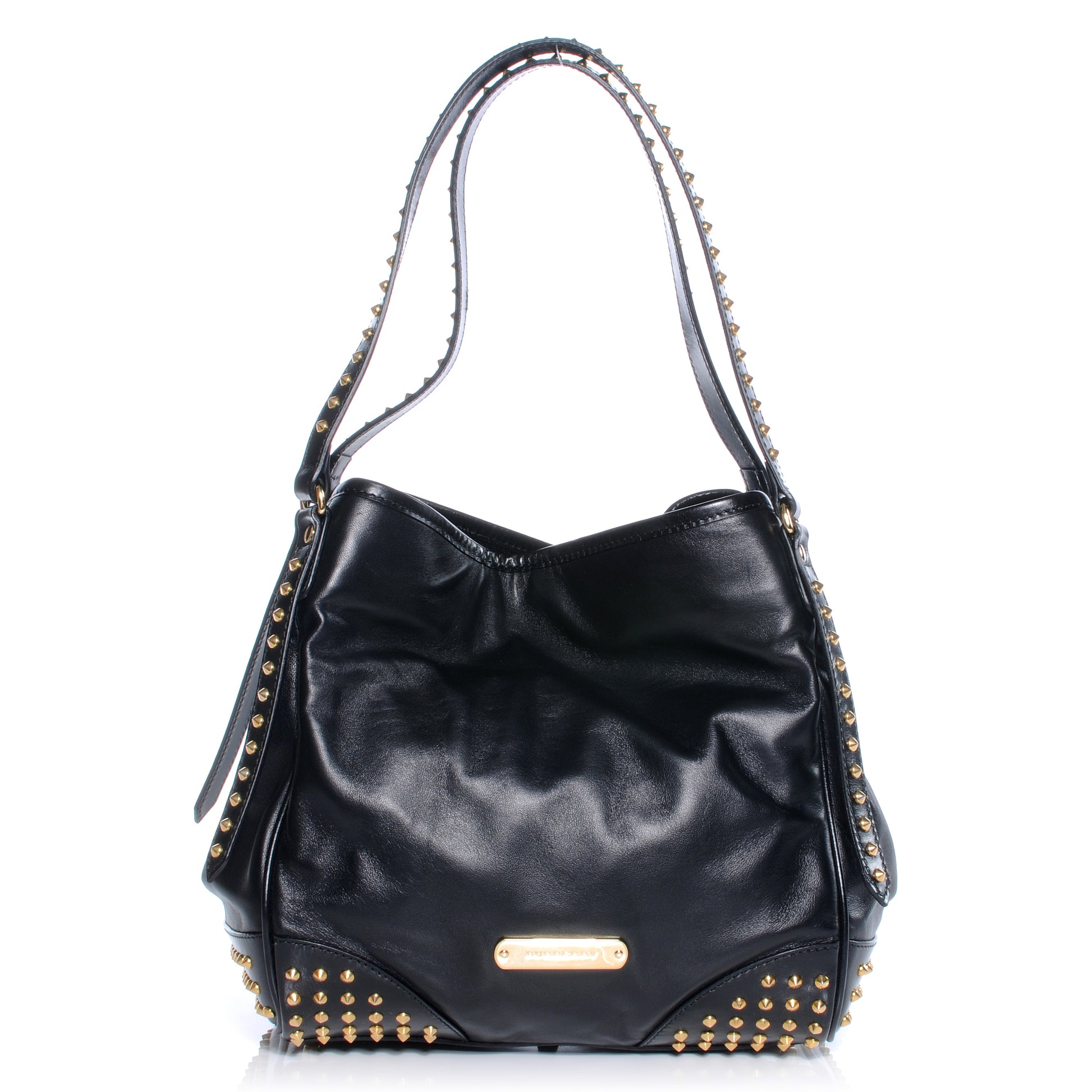 Burberry Lambskin Bridle Studs Small Canterbury Tote Black 1 of 9