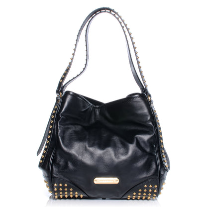 Burberry Lambskin Bridle Studs Small Canterbury Tote Black 1 of 9