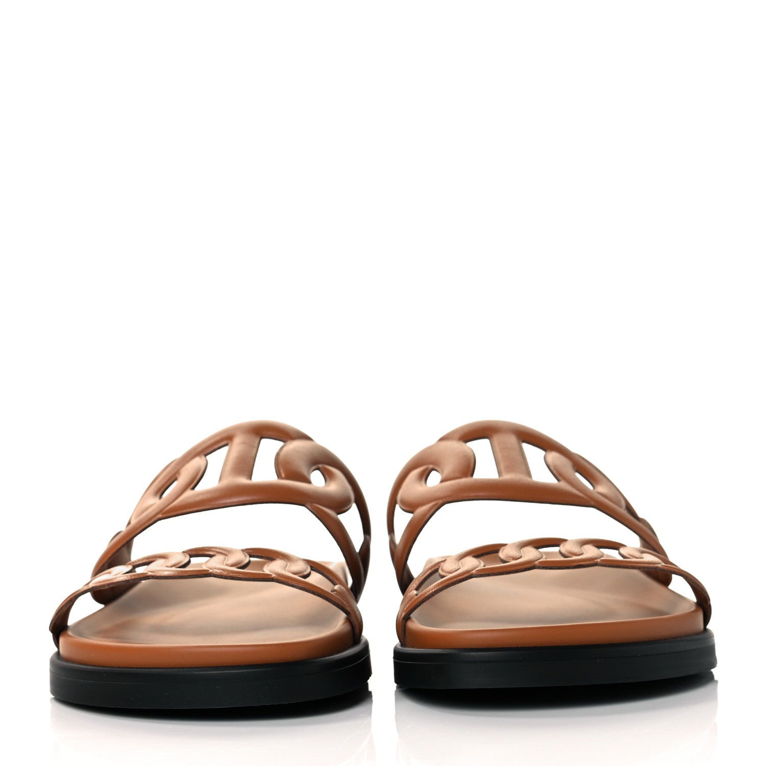 Hermes Nappa Extra Sandals 39 Gold 2 of 9
