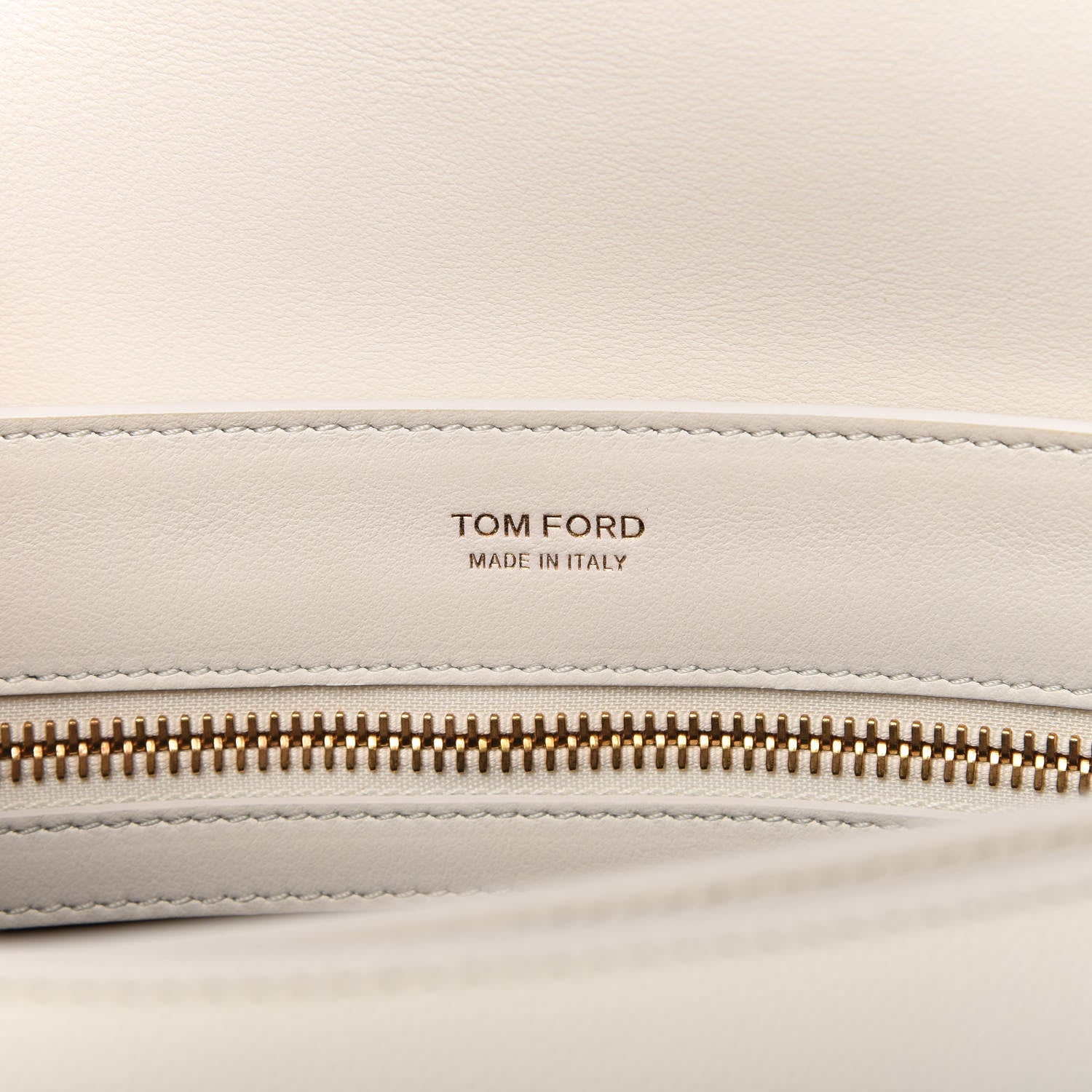Tom Ford Grained Calfskin Medium Sienna Shoulder Bag Chalk 8 of 9