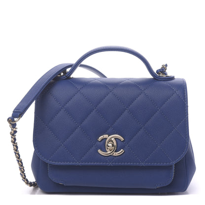 Chanel Caviar Quilted Small Business Affinity Flap Dark Blue 1 of 11