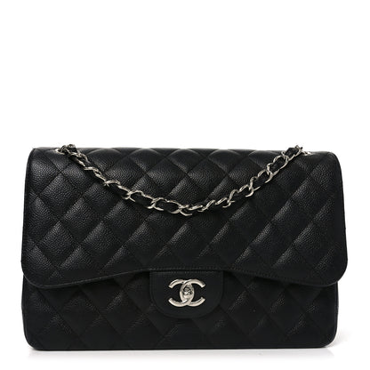 Chanel Caviar Quilted Jumbo Double Flap Black 1 of 11