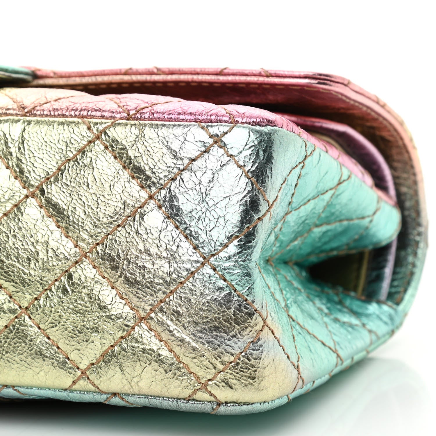 Chanel Metallic Goatskin Quilted 2.55 Reissue 225 Flap Multicolor 10 of 11