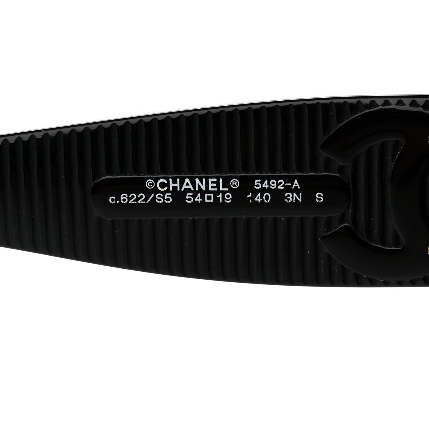 Acetate Butterfly Large CC Sunglasses 5492-A Black