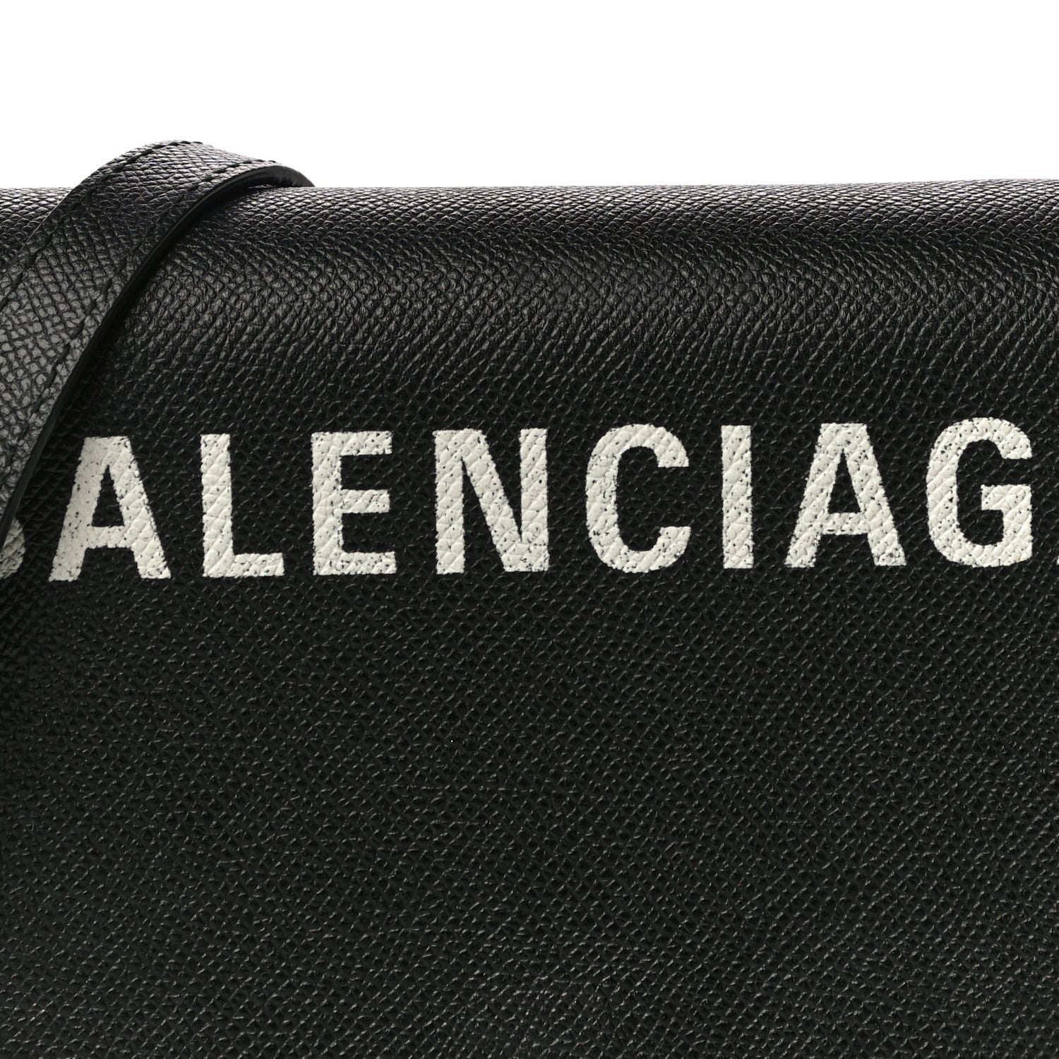 Balenciaga Grained Calfskin Logo Print Ville Day Bag XS Black 9 of 11