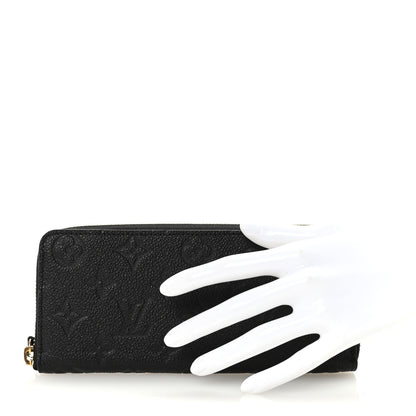 Louis Vuitton Empreinte Clemence Wallet Black 2 of 7