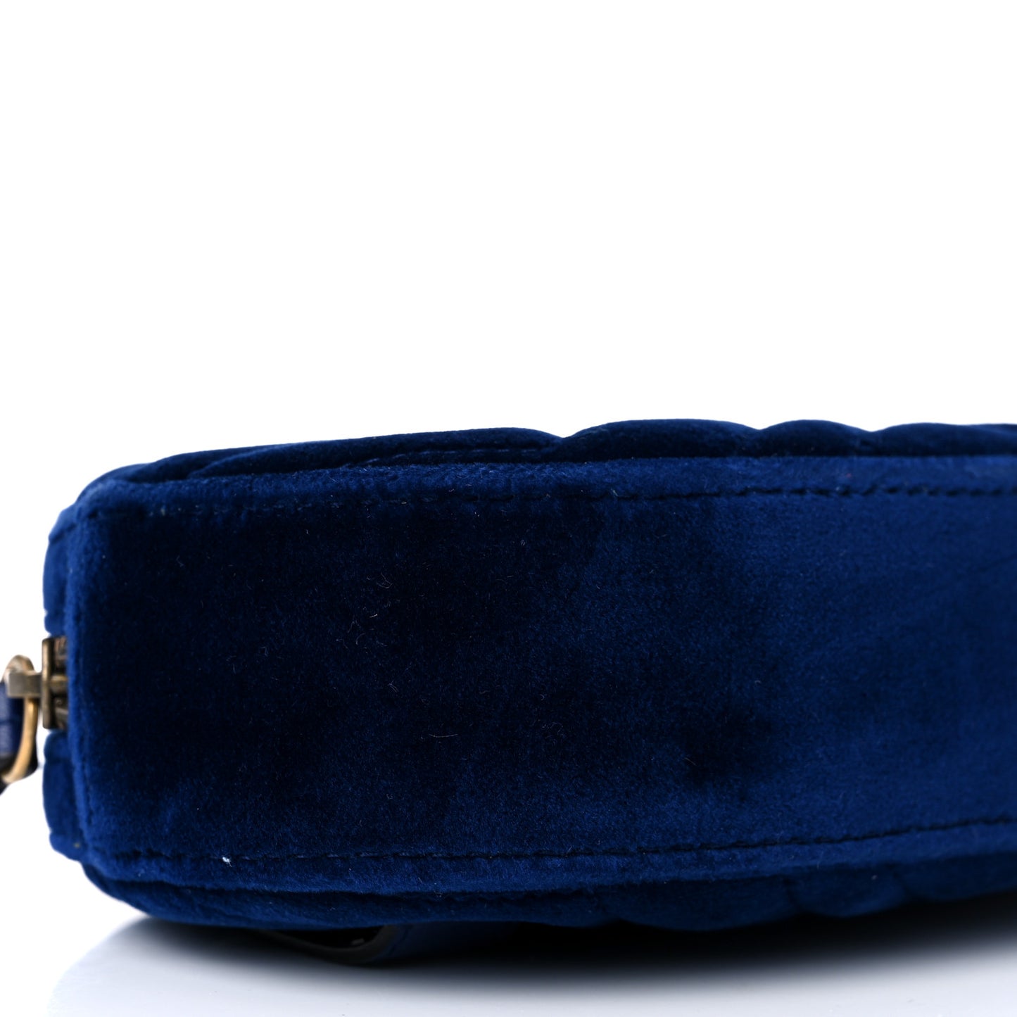 Velvet Matelasse GG Marmont Belt Bag 75 30 Cobalt Blue