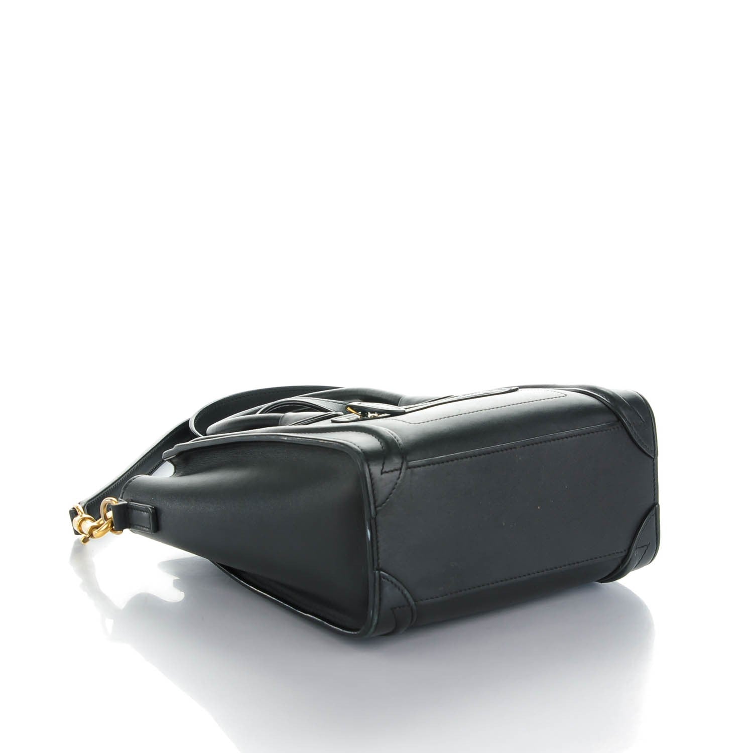 Celine Smooth Calfskin Nano Luggage Black 4 of 8