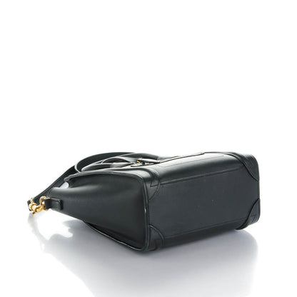 Celine Smooth Calfskin Nano Luggage Black 4 of 8