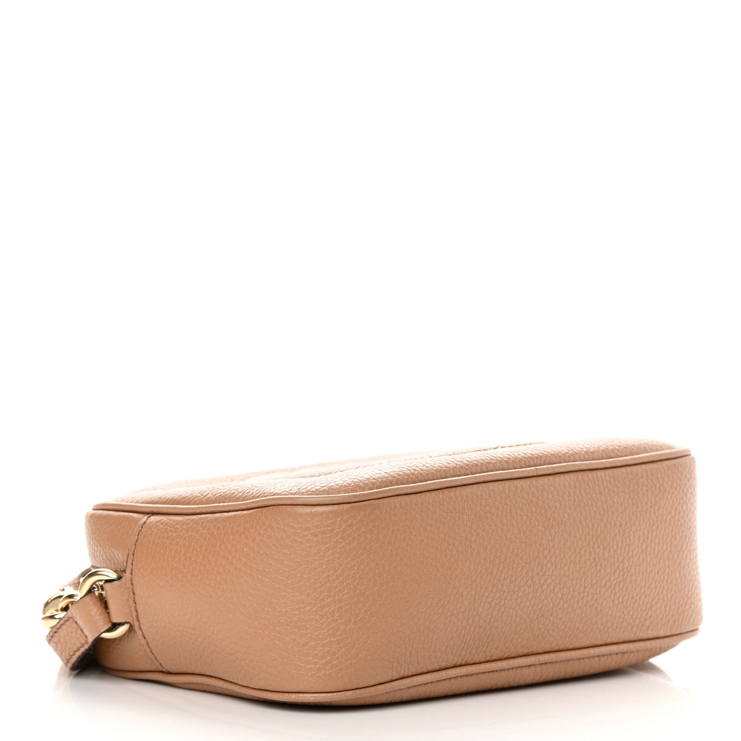 Pebbled Calfskin Small Soho Disco Bag Camelia