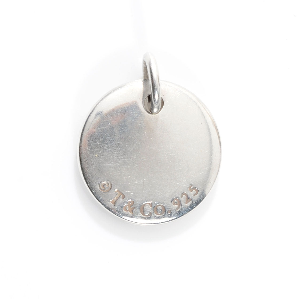 Tiffany Sterling Silver Initial N Disc 3 of 3