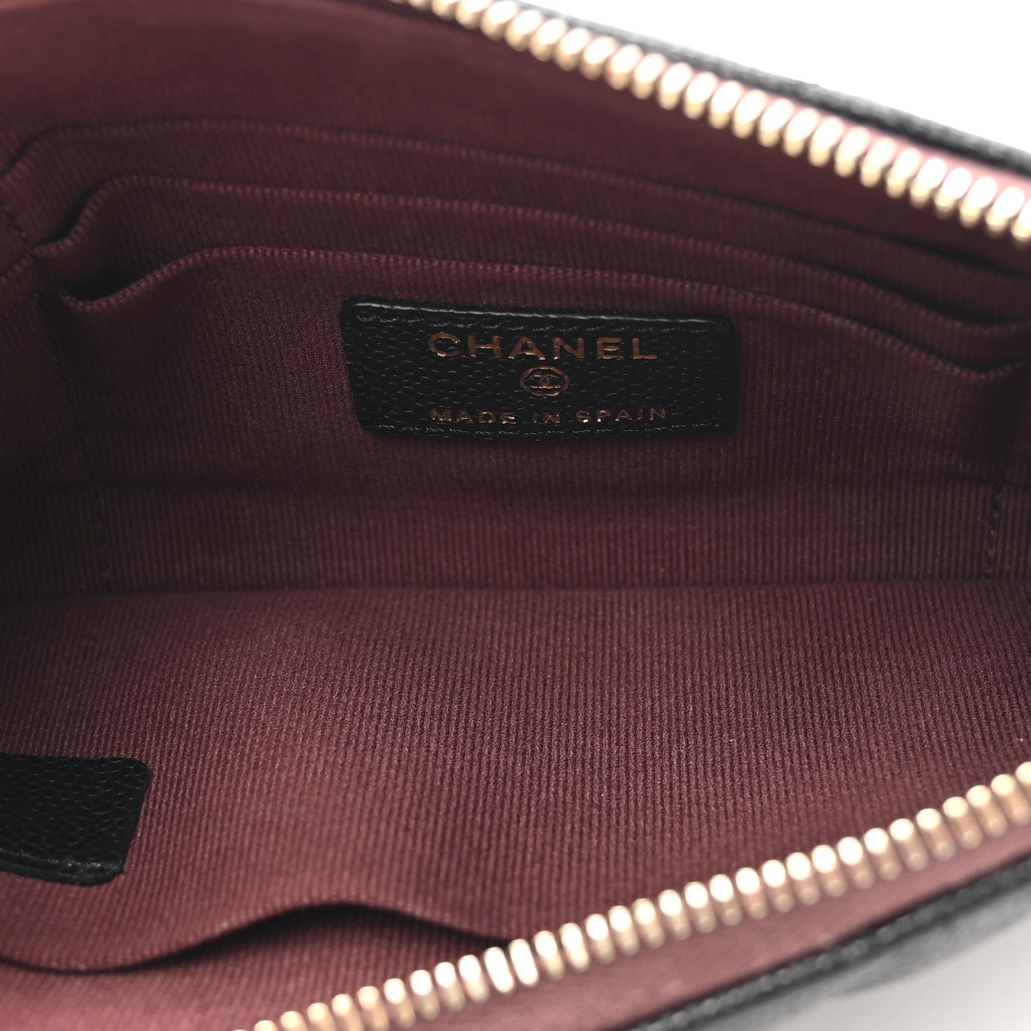 Chanel Caviar Quilted Small Zipped Pouch Black 5 of 7