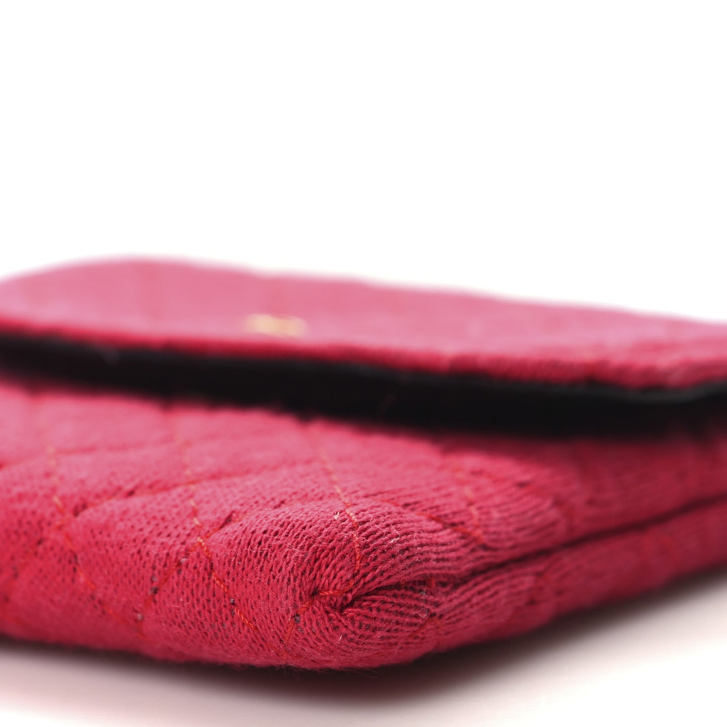 Jersey Quilted Micro Flap Bag Red