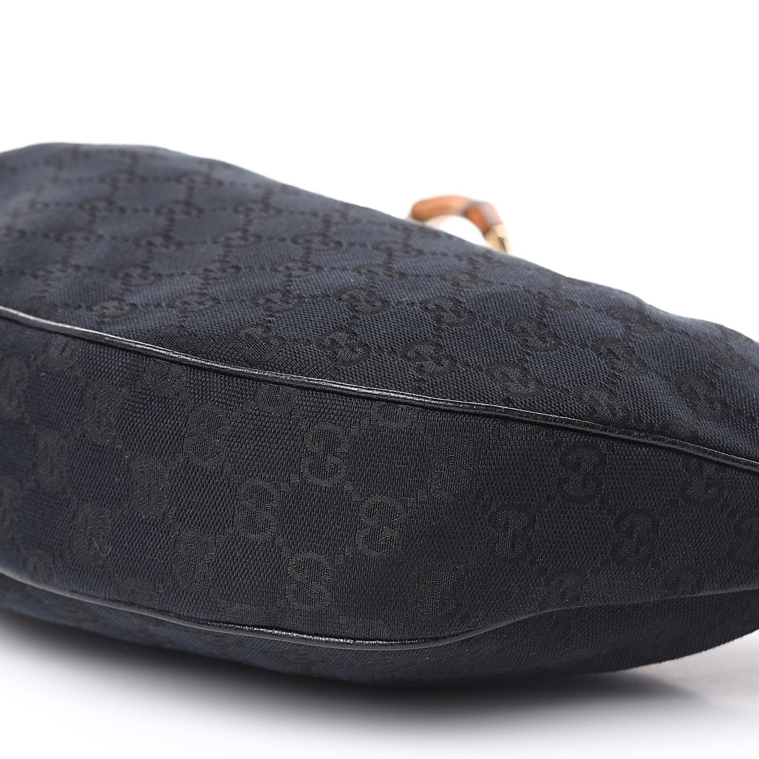 Gucci Monogram Bamboo Ring Hobo Black 9 of 11