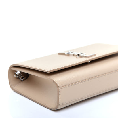 Saint Laurent Grain De Poudre Small Monogram Kate Satchel Nude Powder 6 of 10