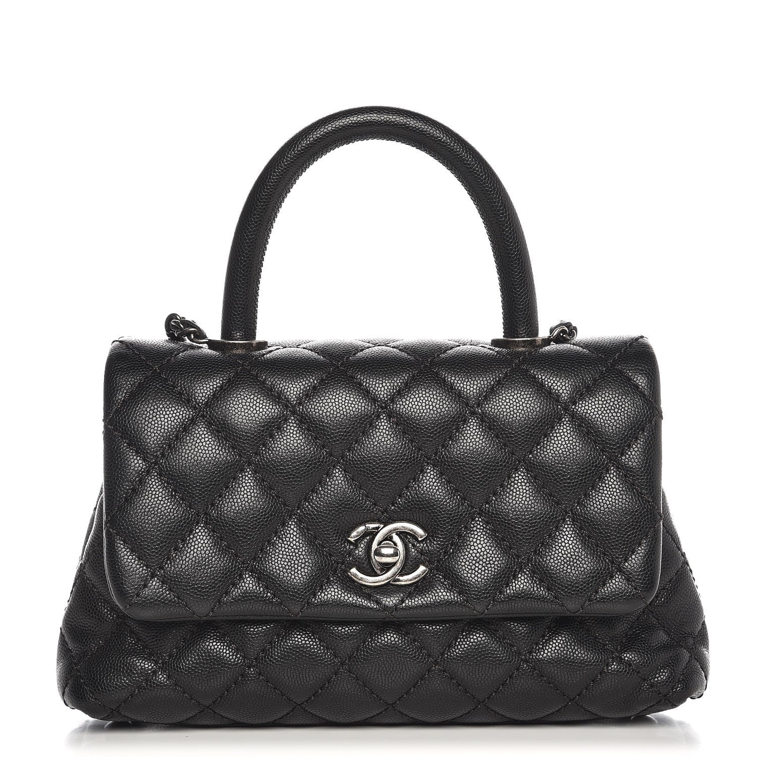 Chanel Caviar Quilted Mini Coco Handle Flap Black 1 of 8