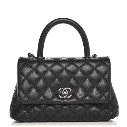 Chanel Caviar Quilted Mini Coco Handle Flap Black 1 of 8
