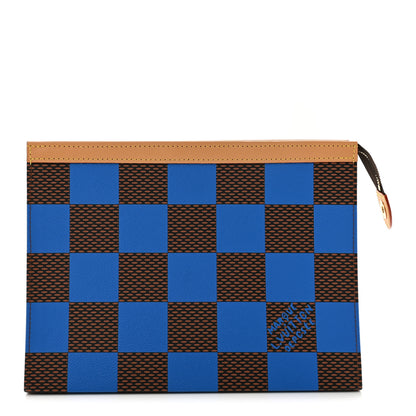 Louis Vuitton Damier Pop Pochette Voyage MM Blue 1 of 8