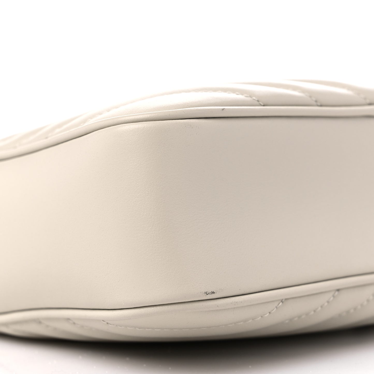 Calfskin Matelasse Monogram Lou Camera Bag Crema Soft