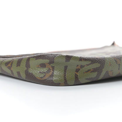 Louis Vuitton Monogram Graffiti Pochette Accessories Kaki 9 of 12
