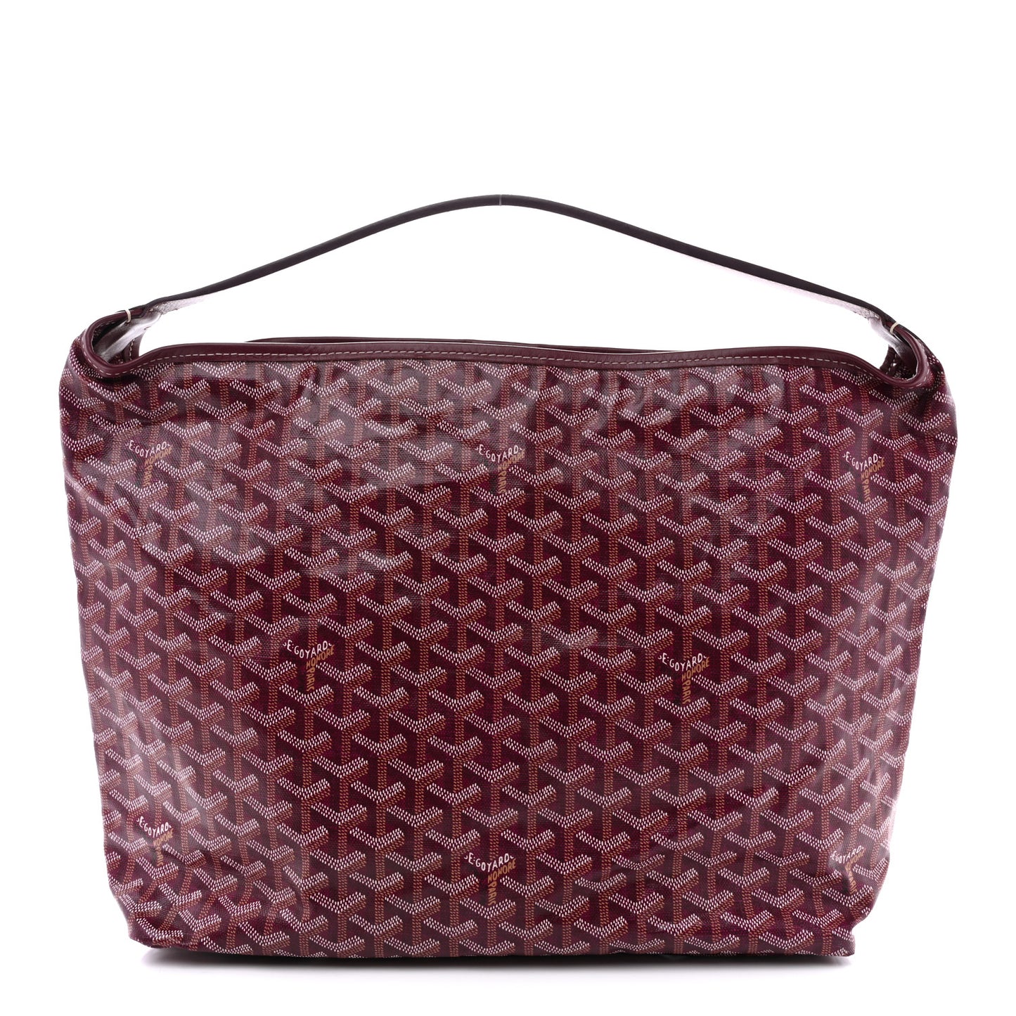 Goyardine Fidji Zip Hobo Burgundy
