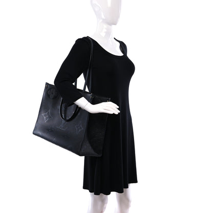Louis Vuitton Empreinte Monogram Giant Onthego GM Black 2 of 8