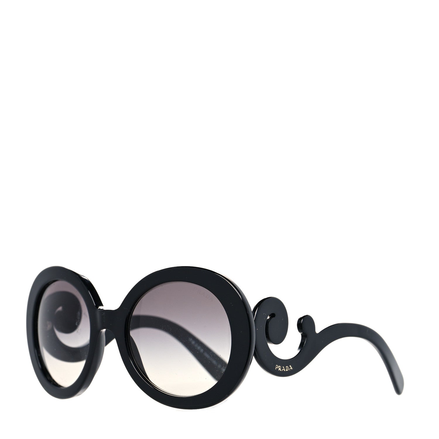 Prada Baroque Sunglasses SPR 27N Black 1 of 6