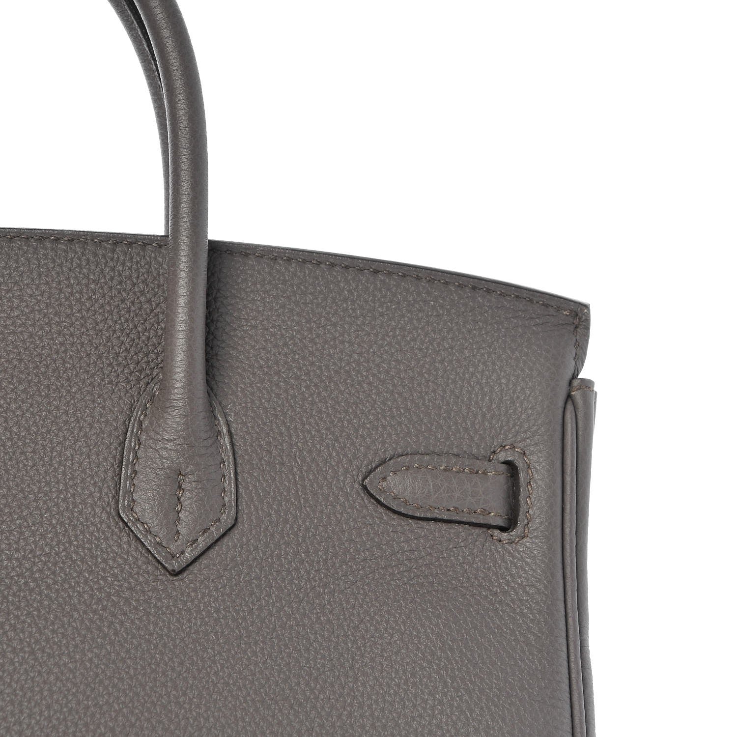 Hermes Togo Birkin 25 Etain 27 of 34