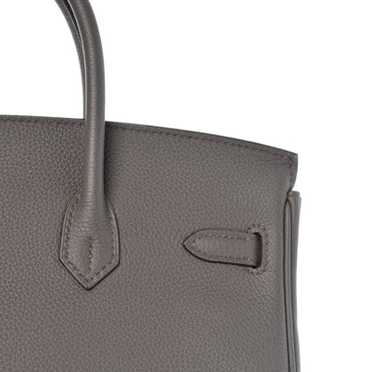 Hermes Togo Birkin 25 Etain 27 of 34