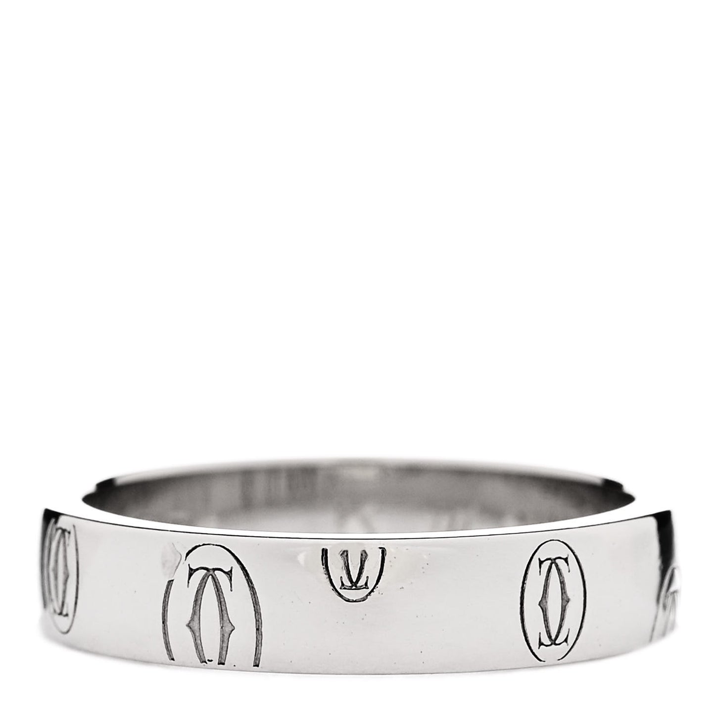 Platinum 4mm Happy Birthday Band Ring 50 5.25