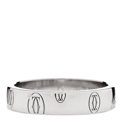 Cartier Platinum 4mm Happy Birthday Band Ring 50 5.25 3 of 6